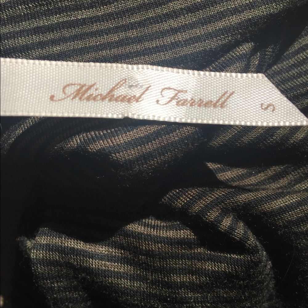 Micheal Farrell cowl neck sleeveless black T-shirt - Picture 8 of 9